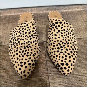 Leopard Print Women's Mules